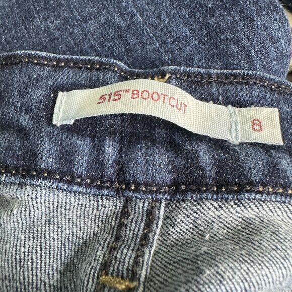 Levi's 515 Women's Bootcut Jeans Size 8 Dark Wash Denim Classic Fit - Picture 4 of 5